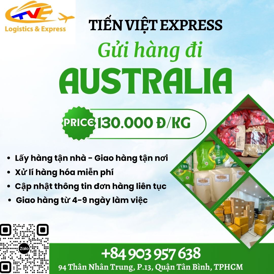 Gửi hàng đi Úc- Tiến Việt Express